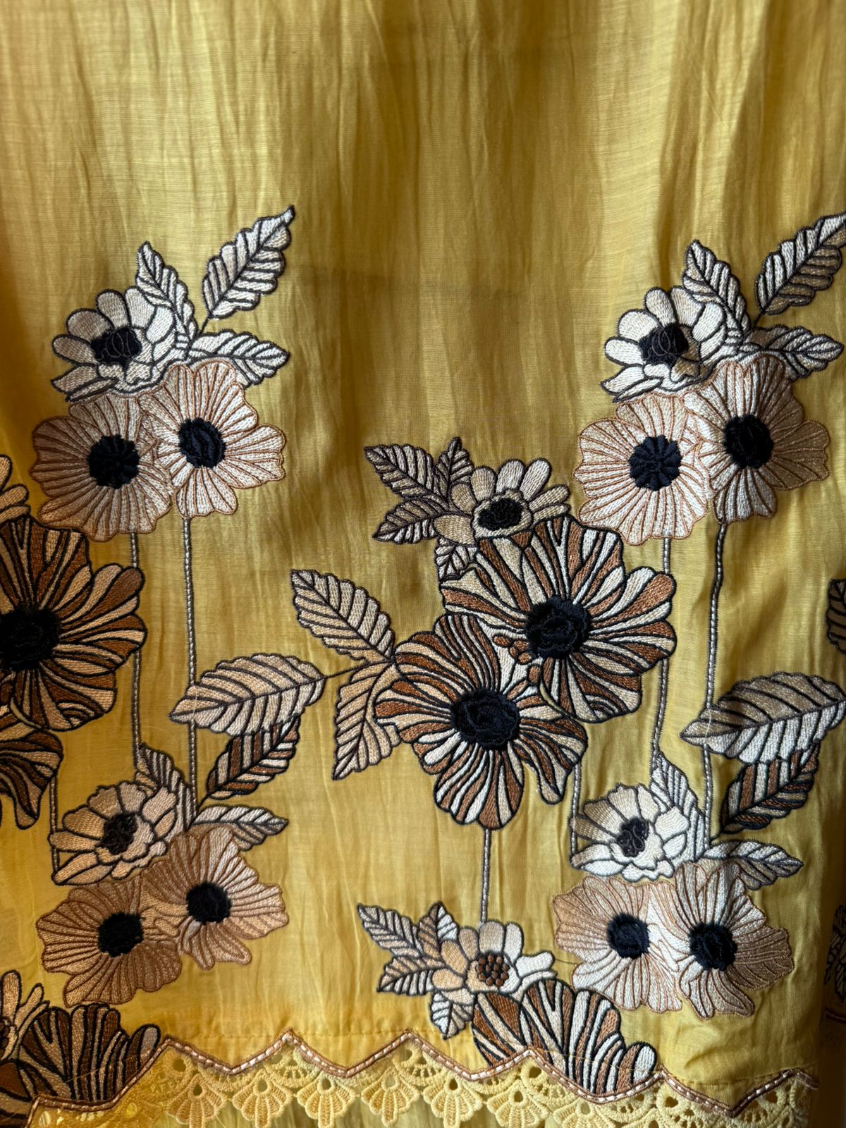 Floral Embroidered Unstitched Suit set