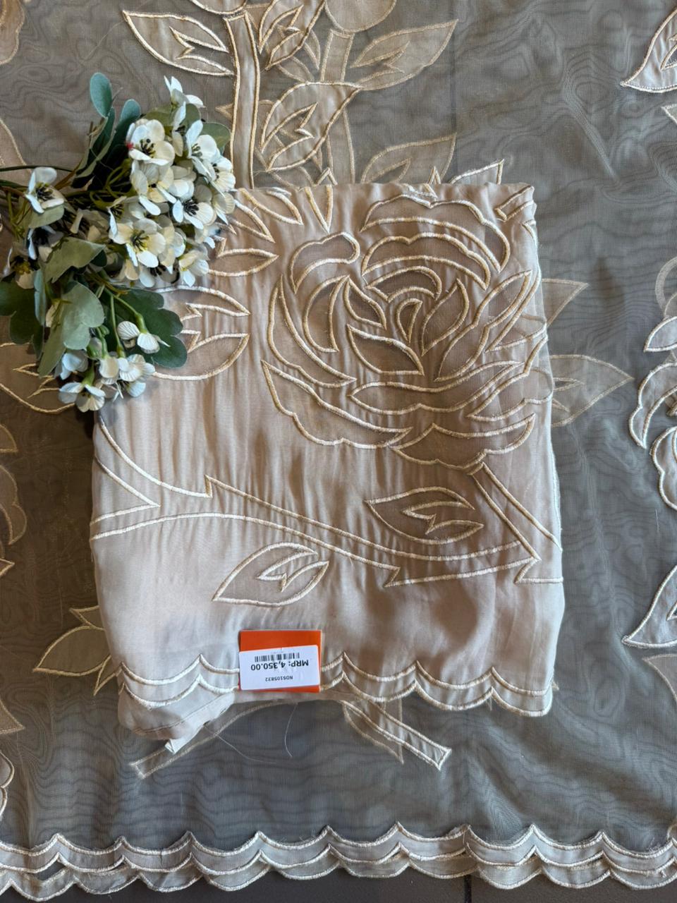 Soft organza unstitched Suit