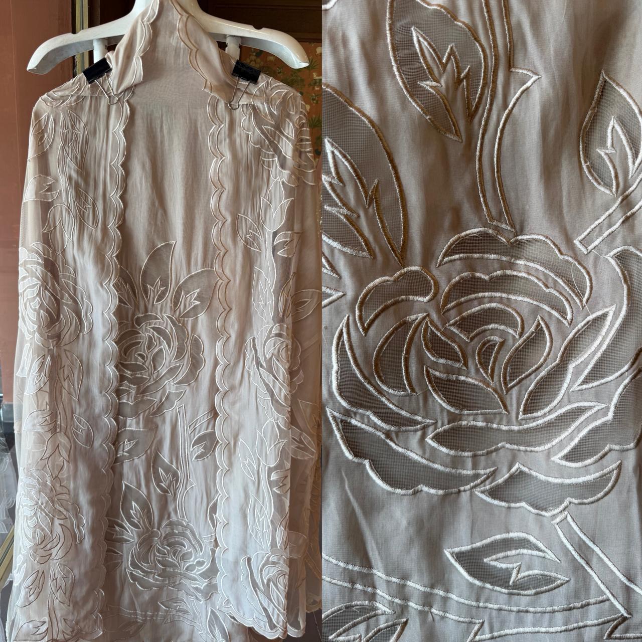 Soft organza unstitched Suit