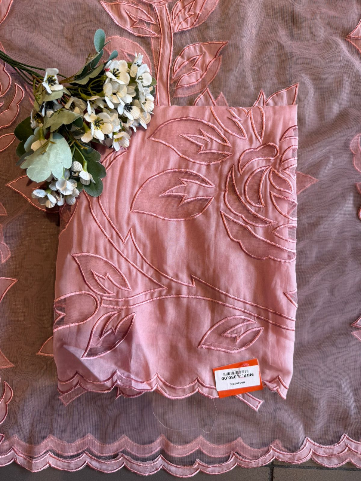 Soft organza unstitched Suit