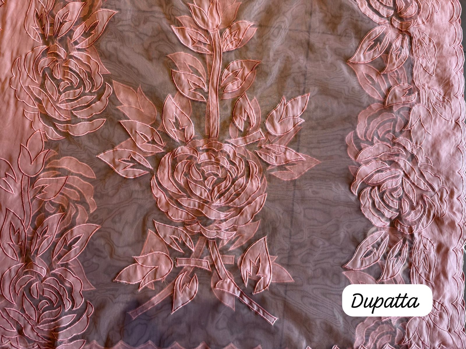 Soft organza unstitched Suit