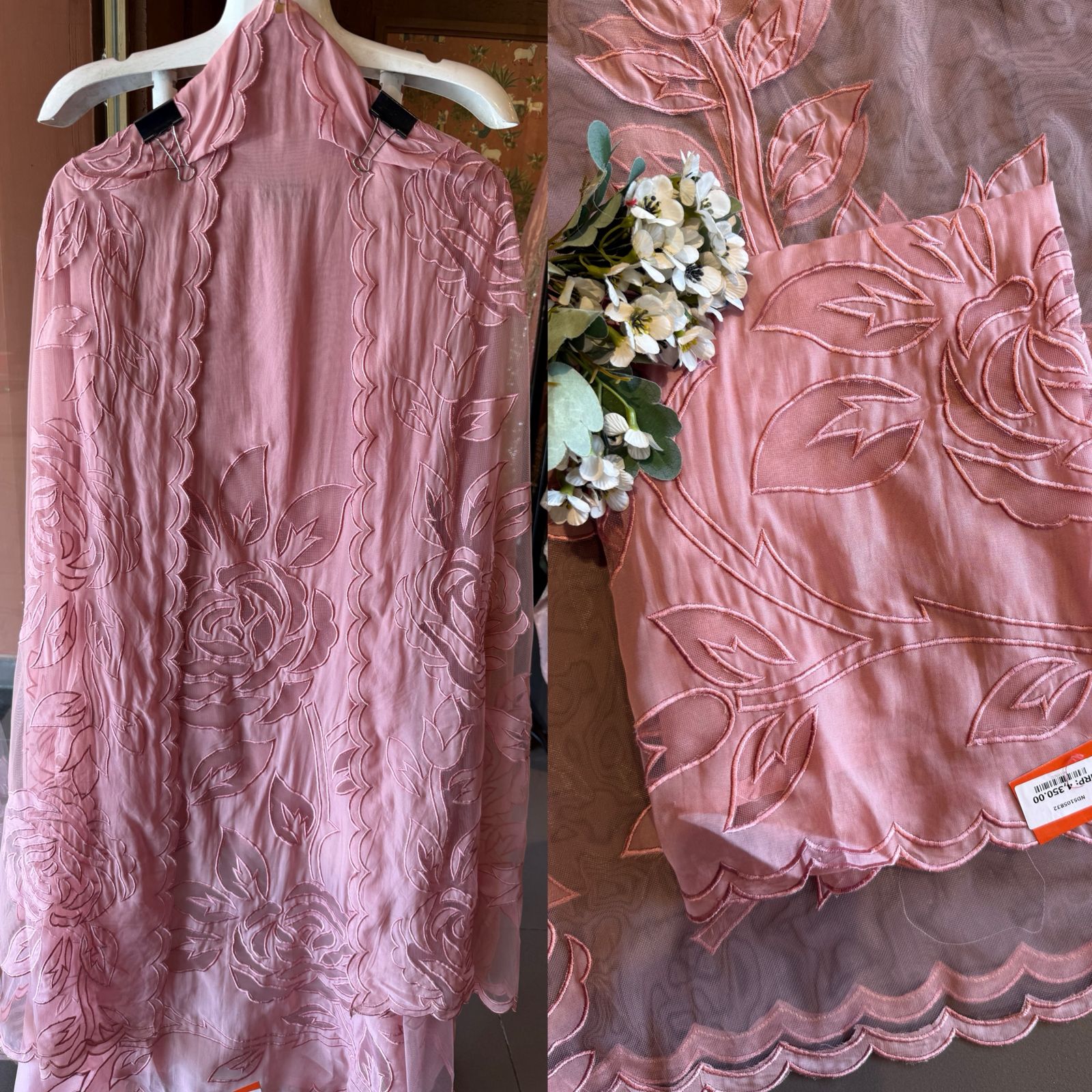 Soft organza unstitched Suit