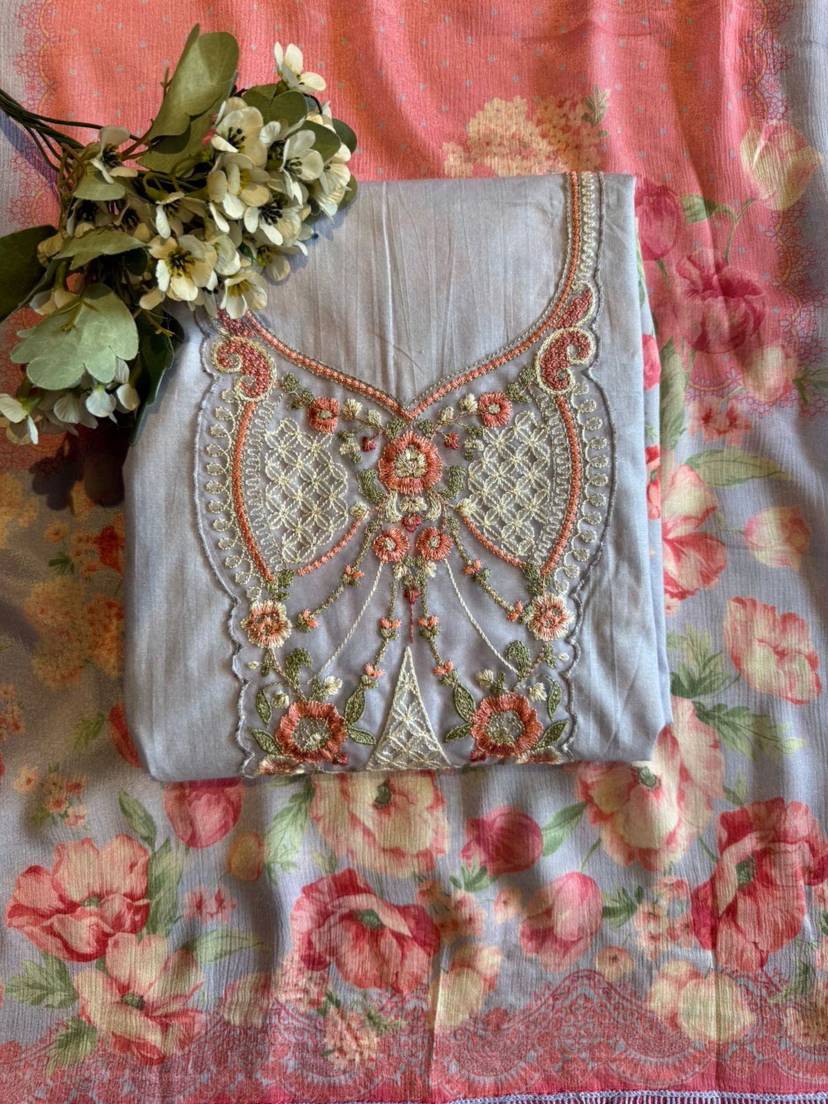 Premium Swiss cotton digitally printed suit