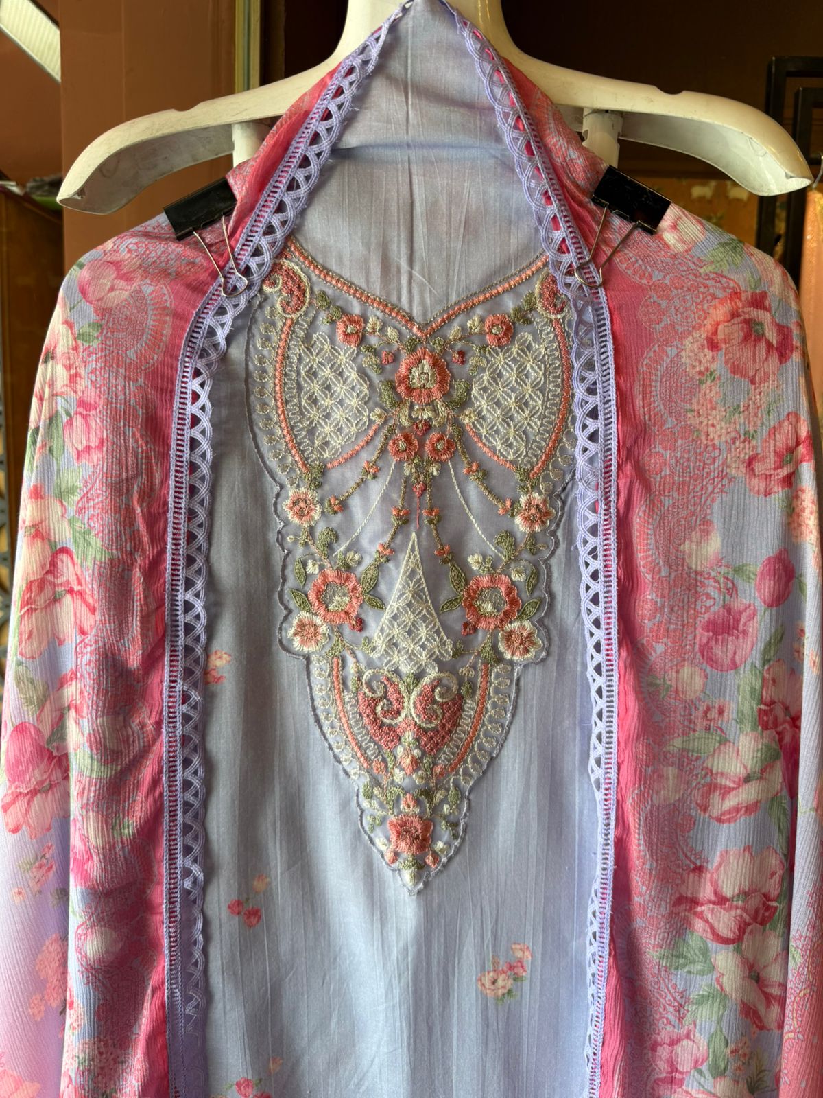 Premium Swiss cotton digitally printed suit