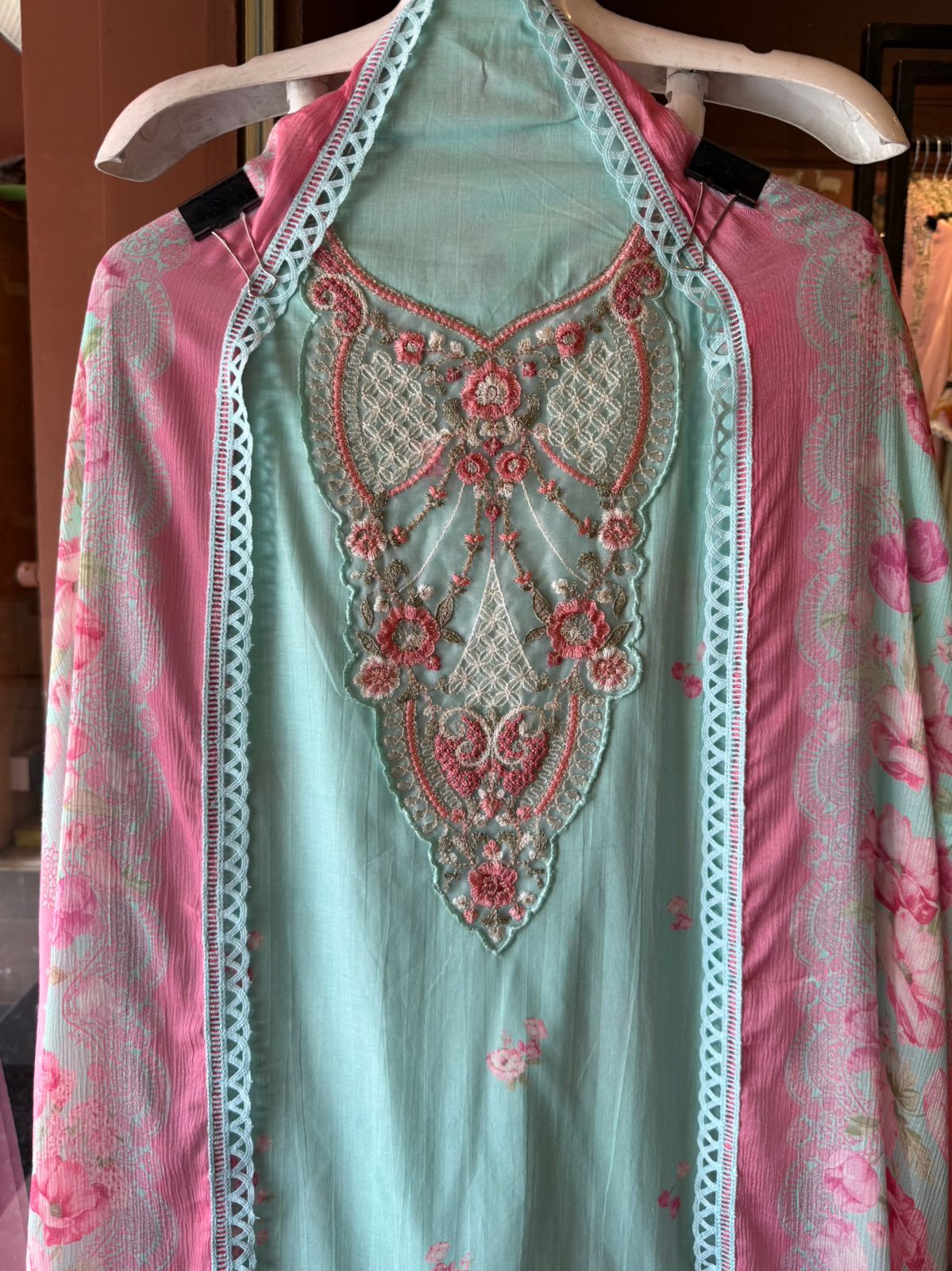 Premium Swiss cotton digitally printed suit