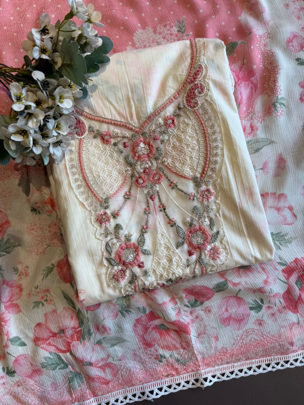 Premium Swiss cotton digitally printed suit