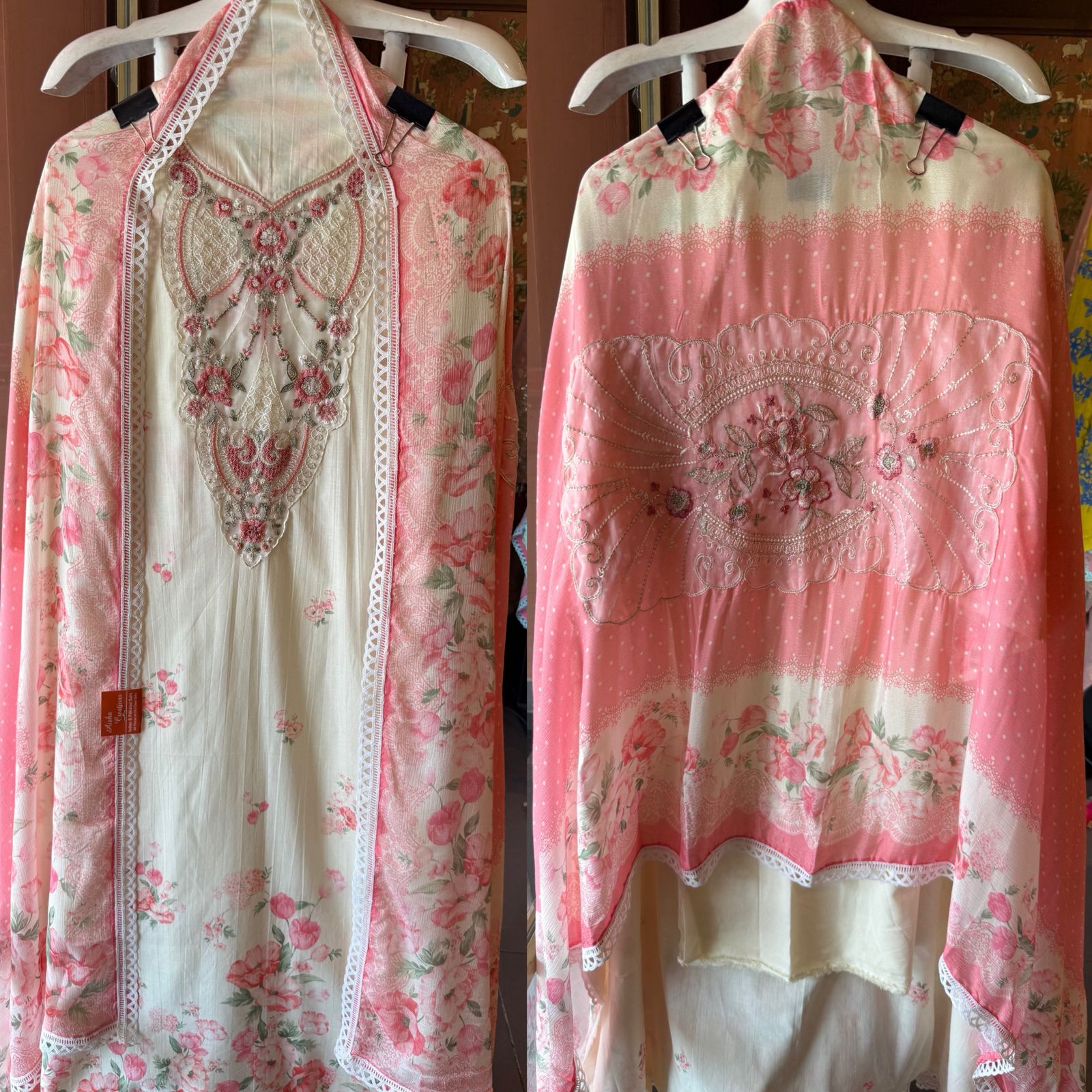 Premium Swiss cotton digitally printed suit