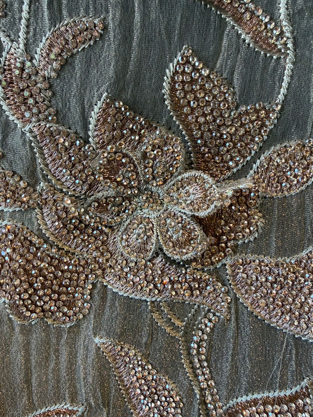 Elegant Crushed tissue unstitched suit