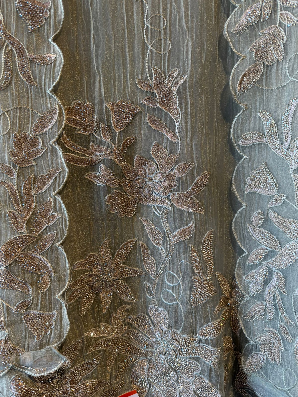 Elegant Crushed tissue unstitched suit