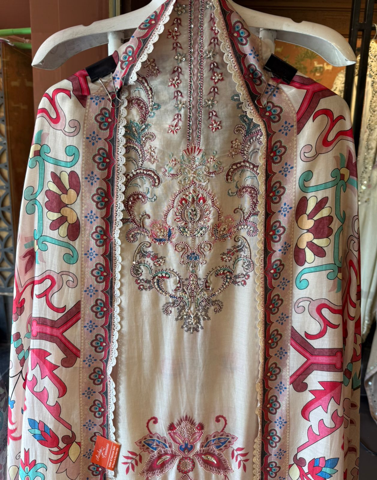 Pure muslin Printed Designer Suit Set