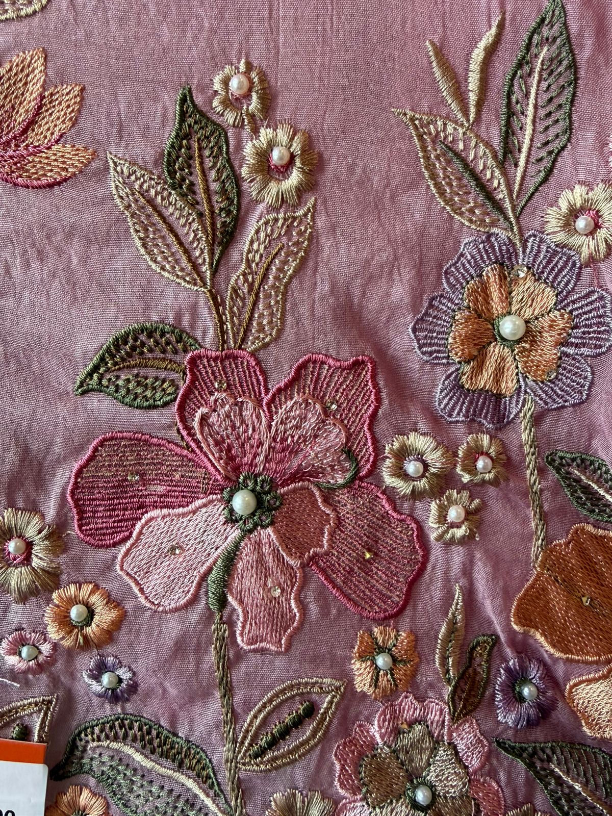 Mul cotton with slight mixed with chanderi Unstitched suit