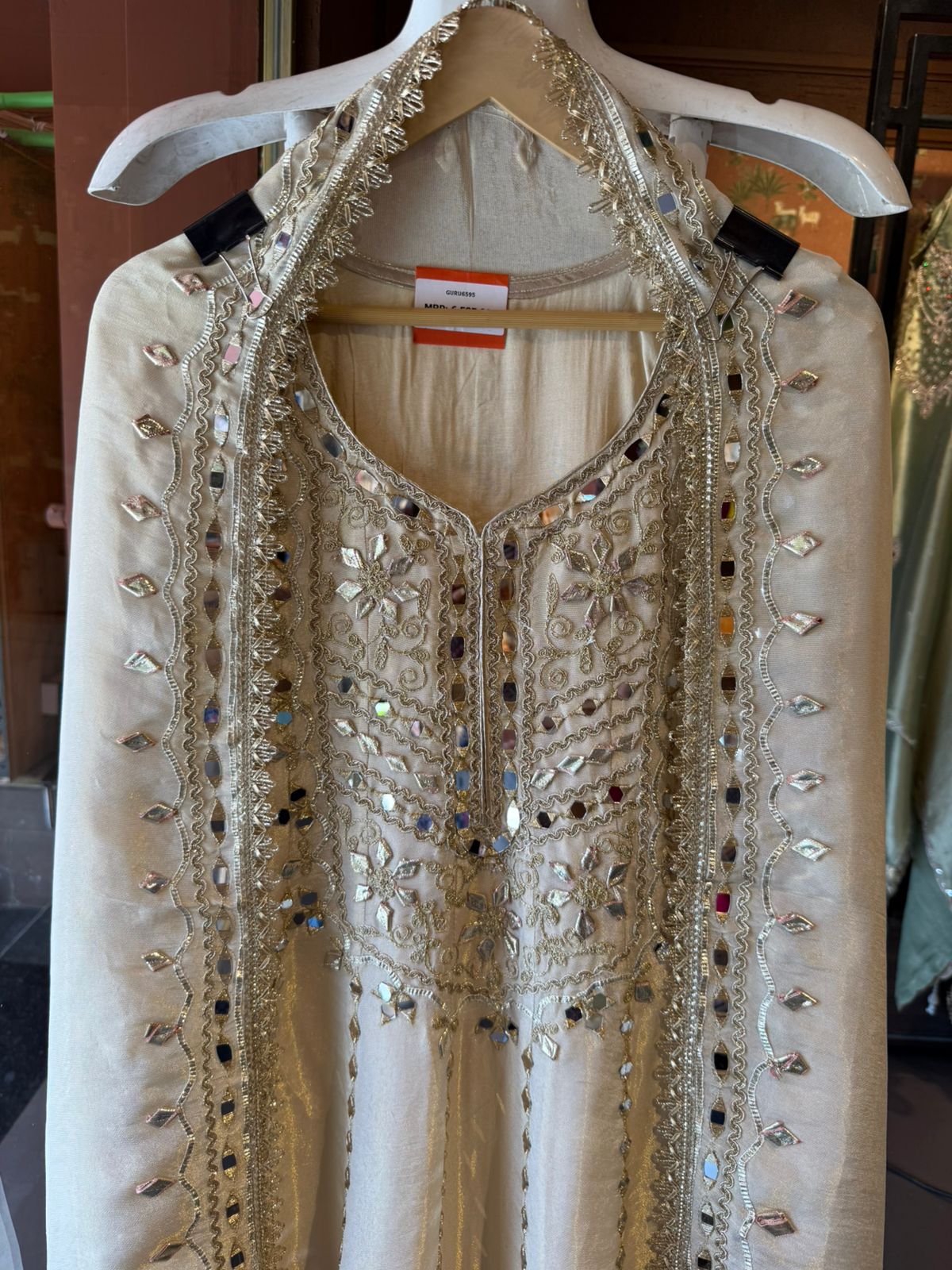 Shimmer Stitched anarkali set