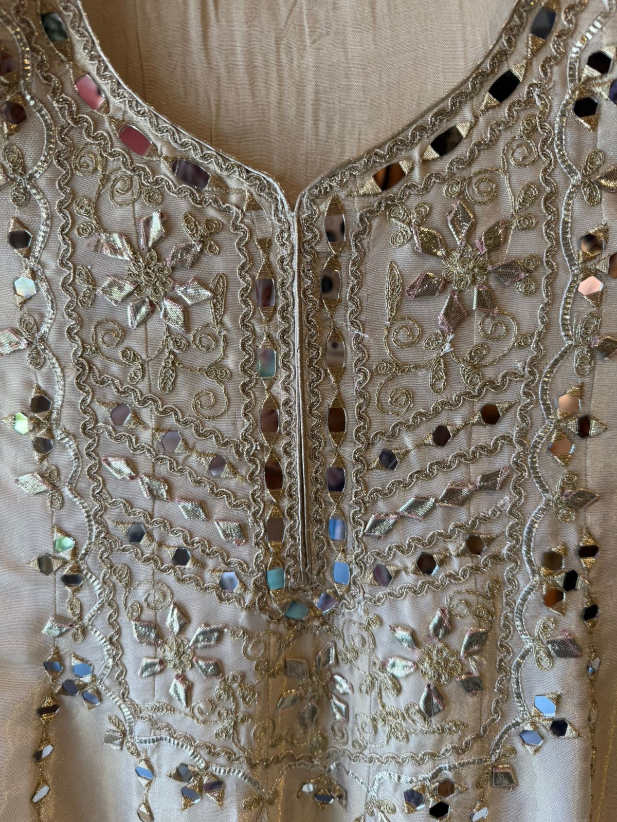 Shimmer Stitched anarkali set