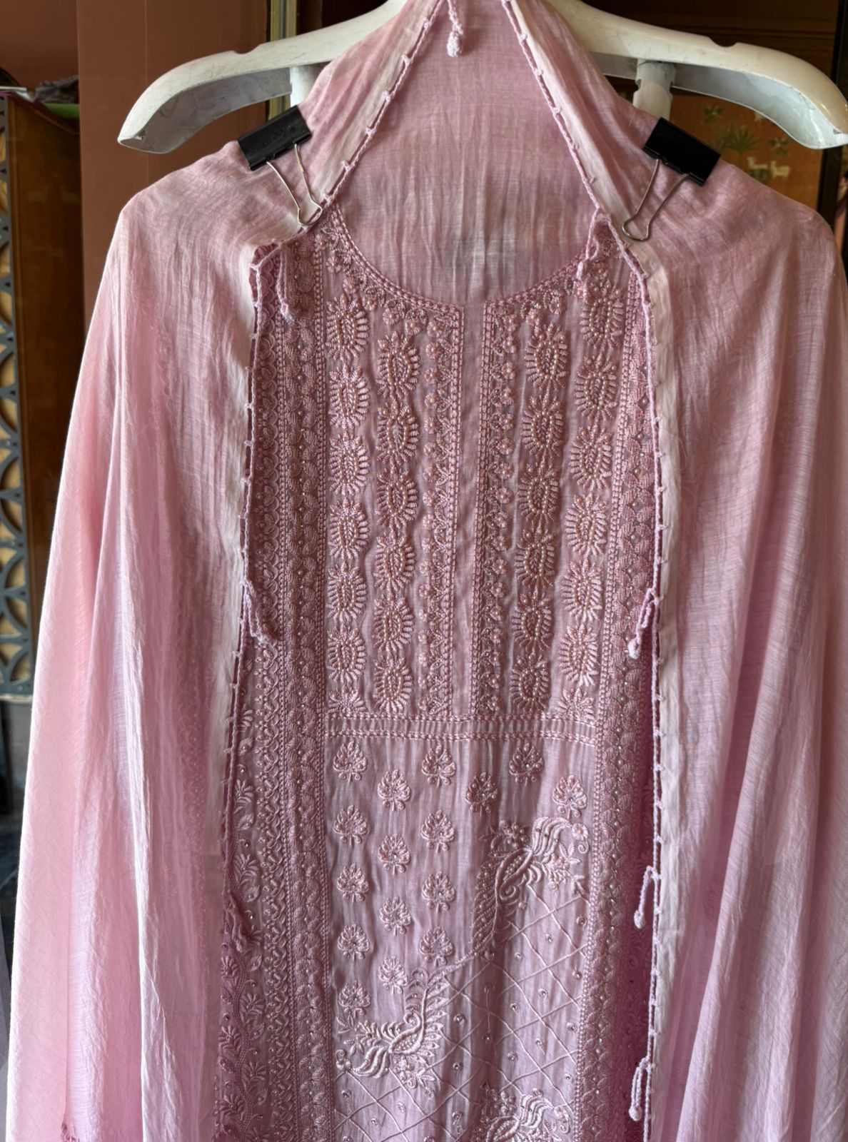CHIKANKARI HAND EMBROIDERED SUIT