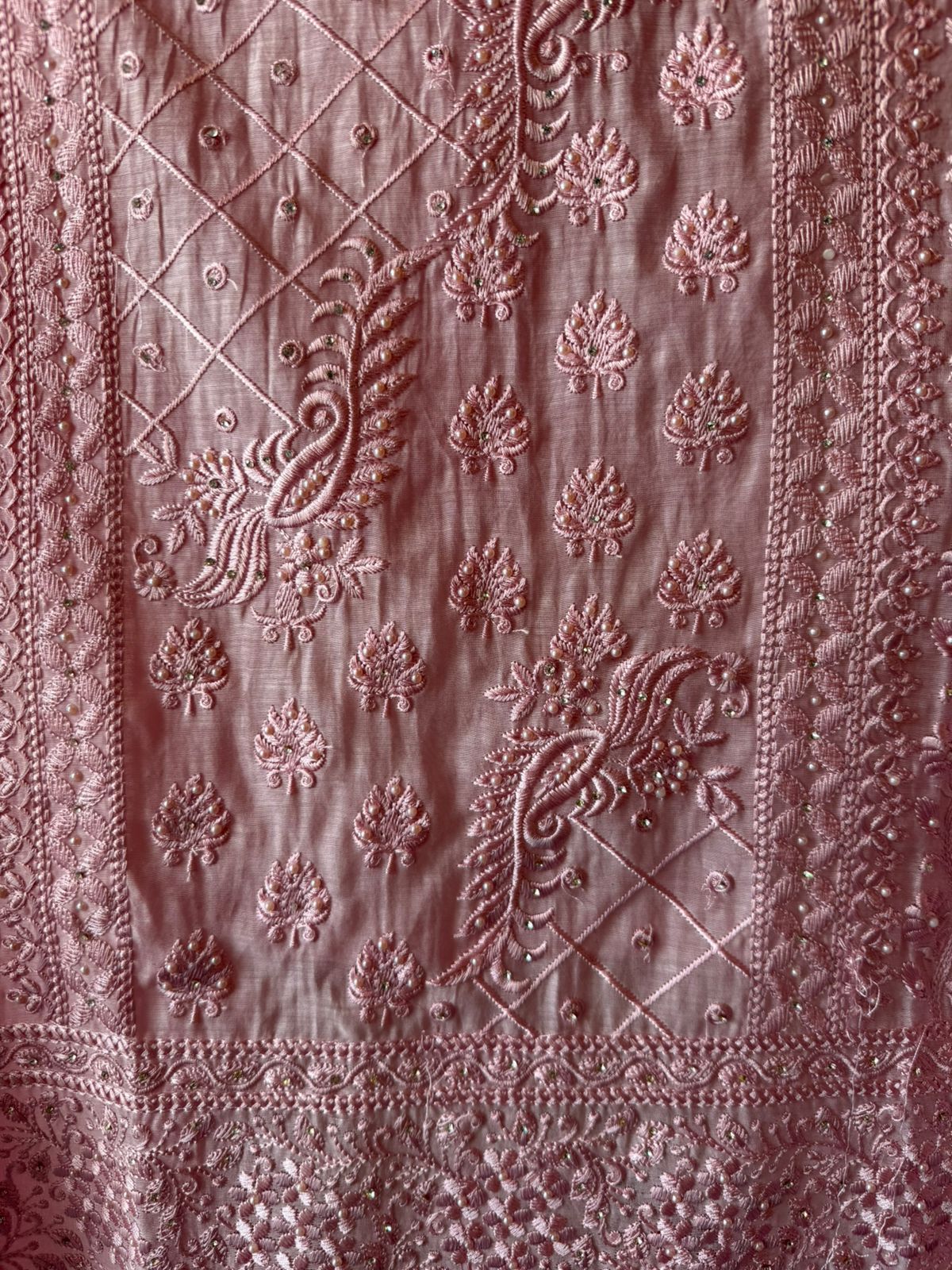 CHIKANKARI HAND EMBROIDERED SUIT