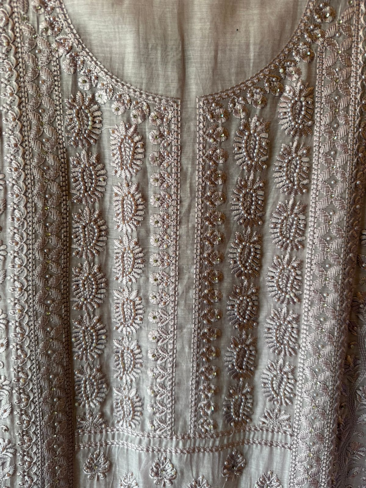 CHIKANKARI HAND EMBROIDERED SUIT