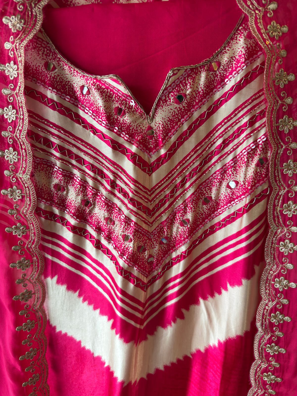 Pure SATIN SILK FABRIC SUIT