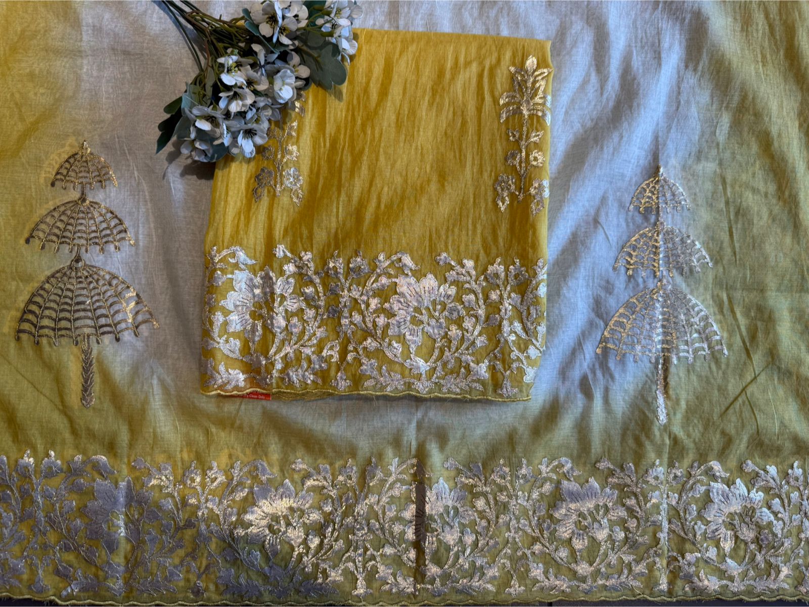 Premium Cotton Mul chanderi Unstitched suit