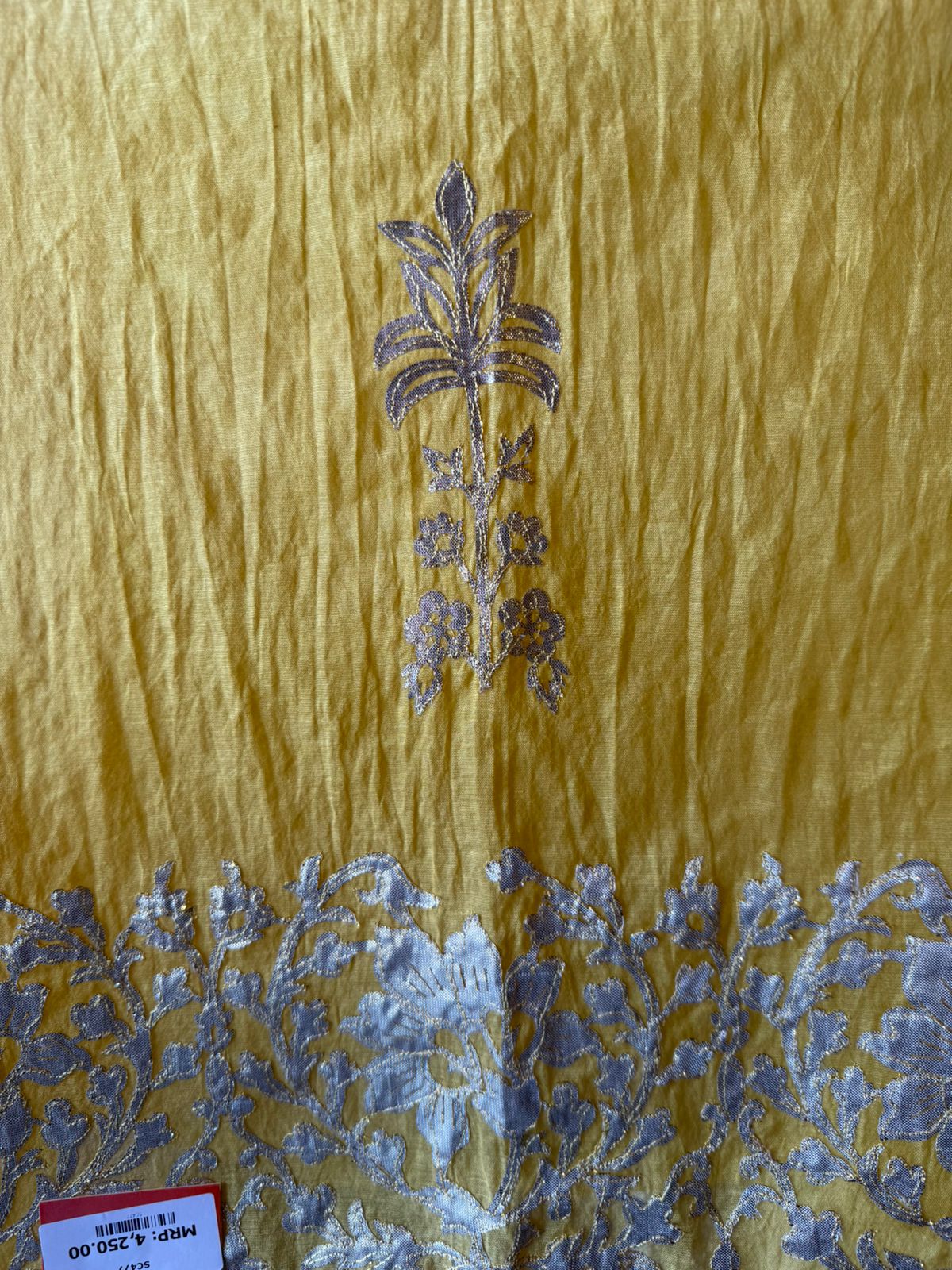 Premium Cotton Mul chanderi Unstitched suit