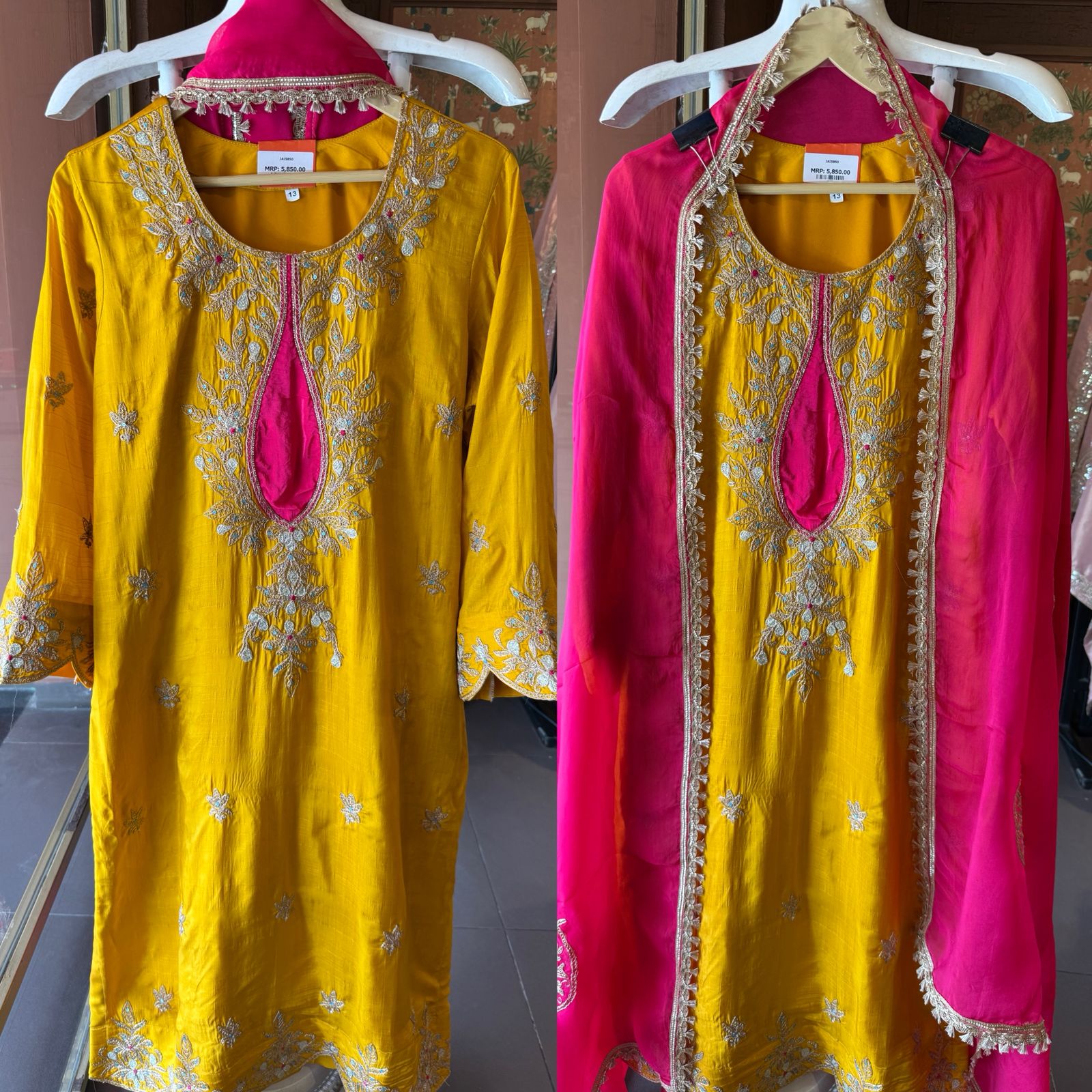 Yellow & Pink Suit Set