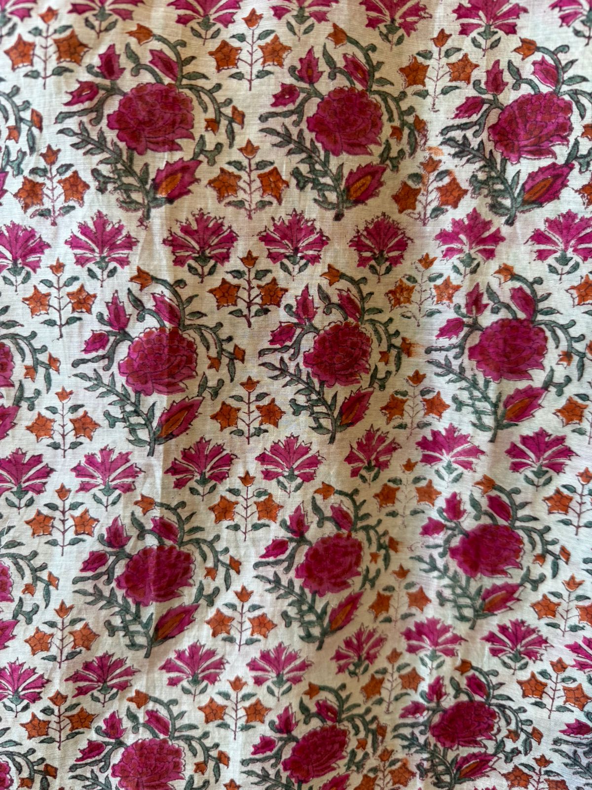 Floral Printed & Thread Embroidered Unstitched suit Set