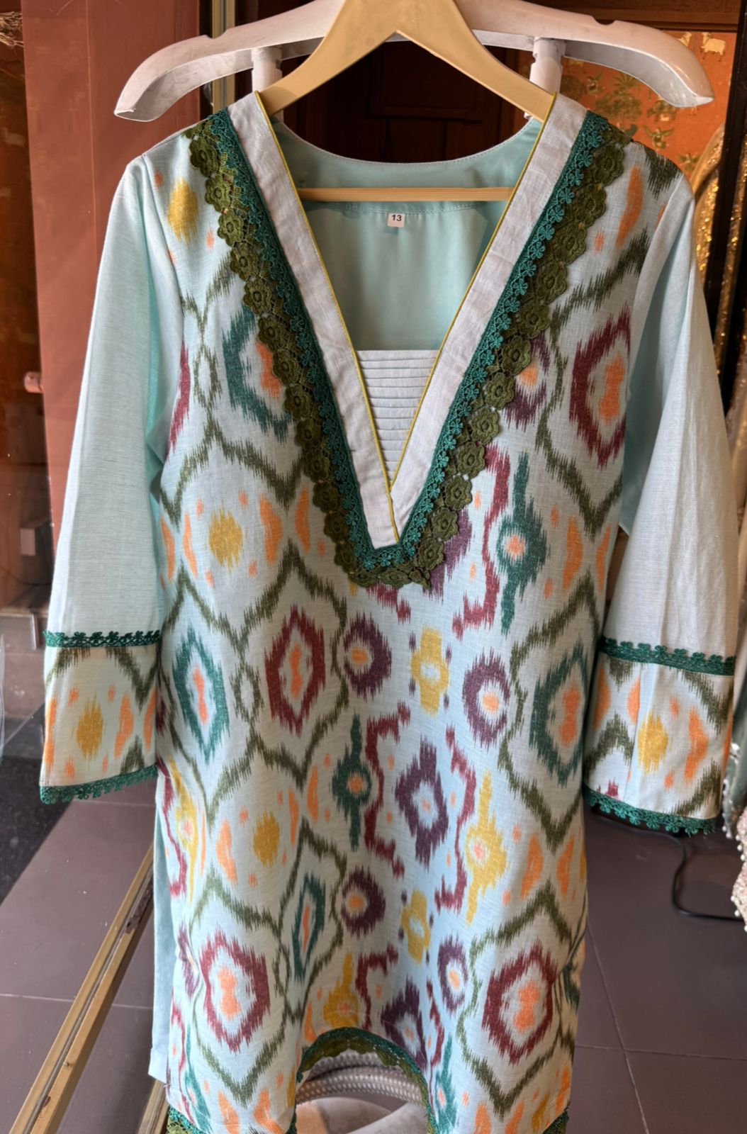 Chic pastel Ikkat  Coord  set