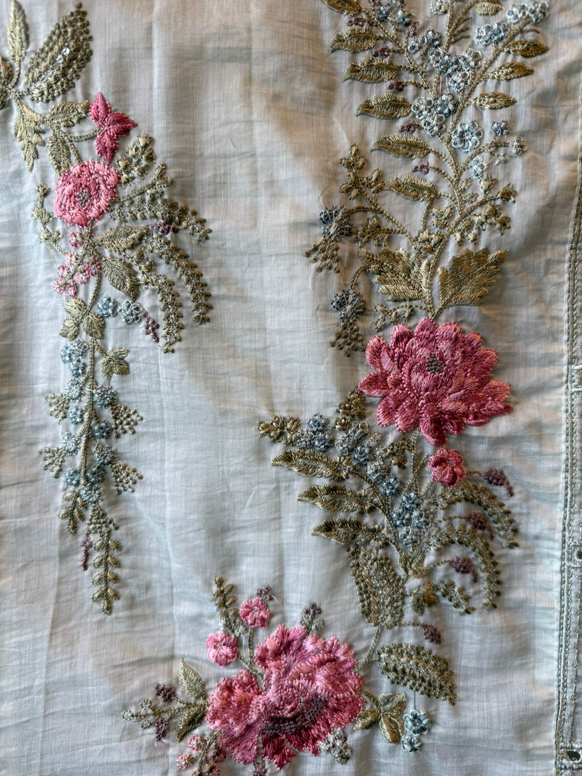 Mul Mul cotton  Unstitched shirt