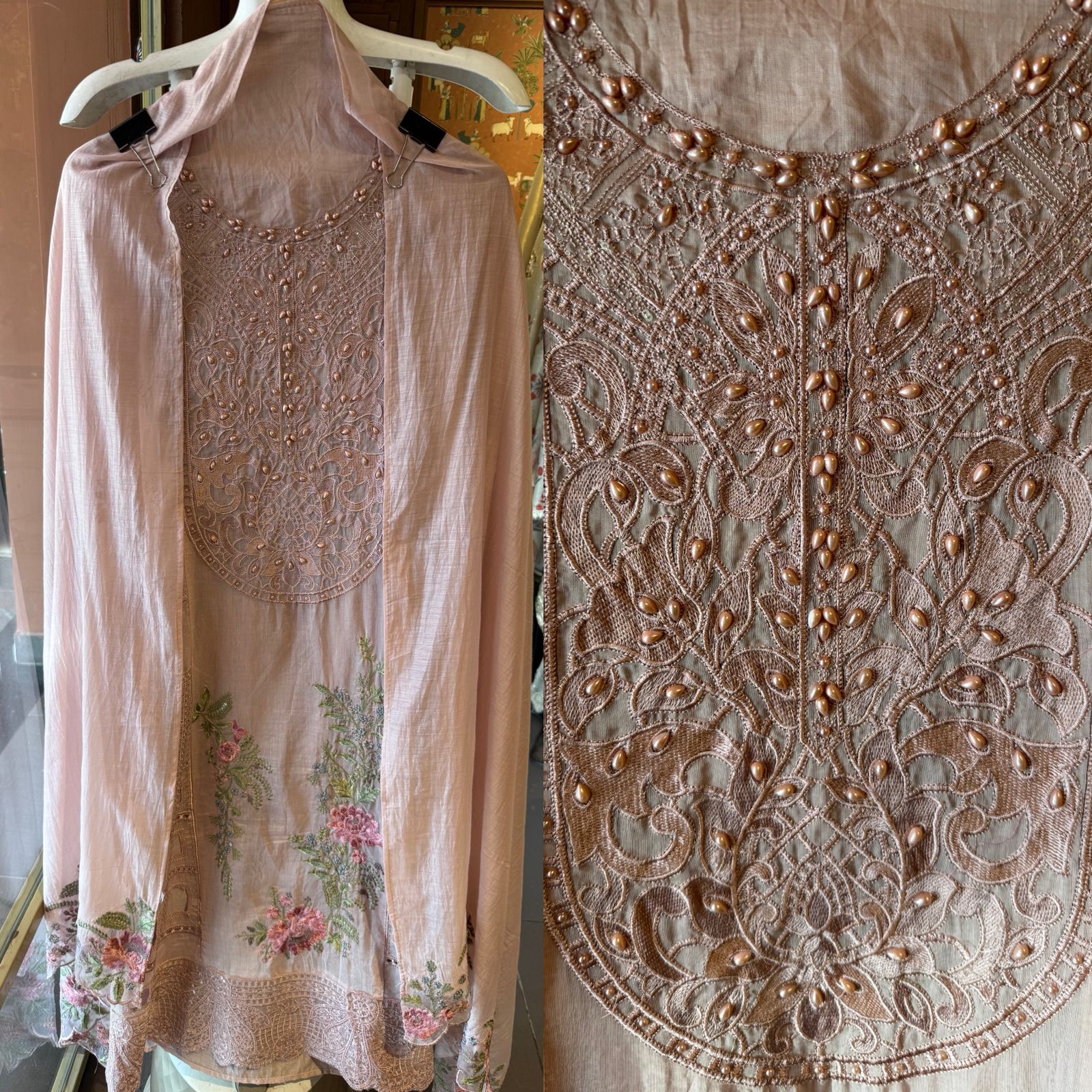 Mul Mul cotton  Unstitched shirt