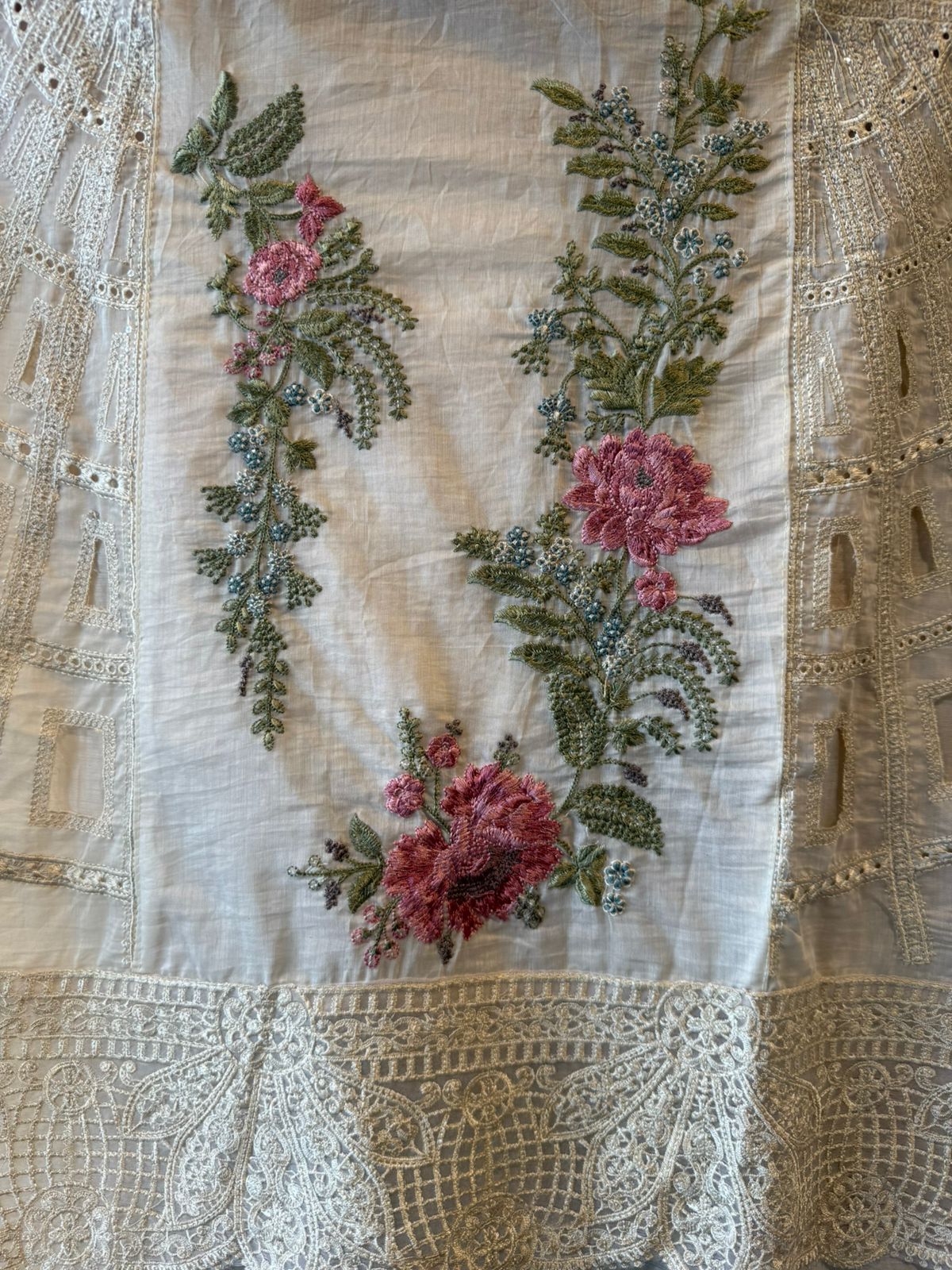 Mul Mul cotton  Unstitched shirt