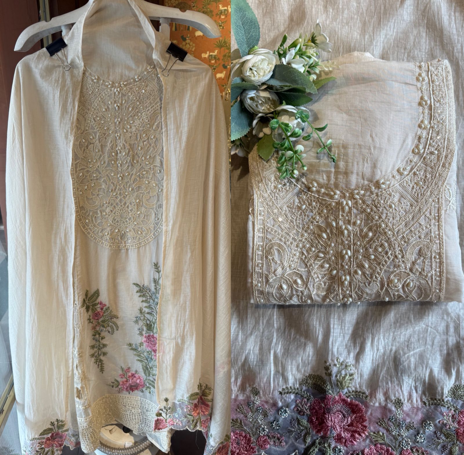 Mul Mul cotton  Unstitched shirt