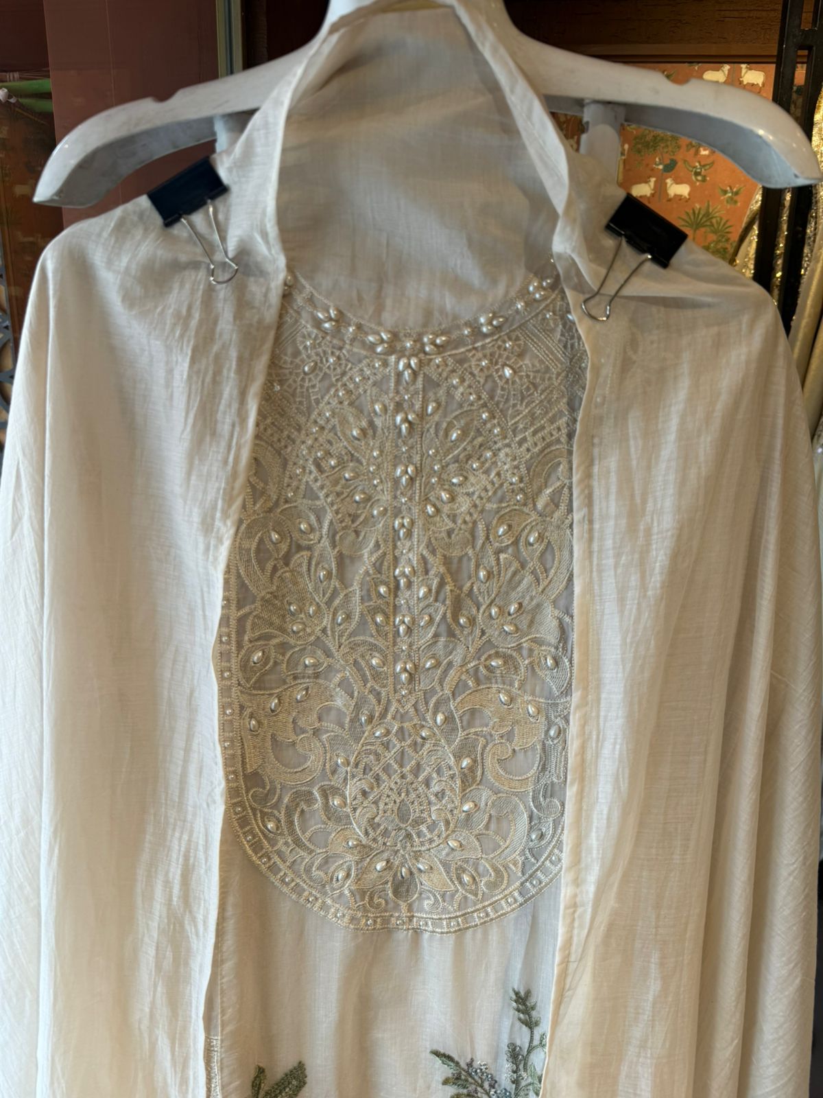 Mul Mul cotton  Unstitched shirt