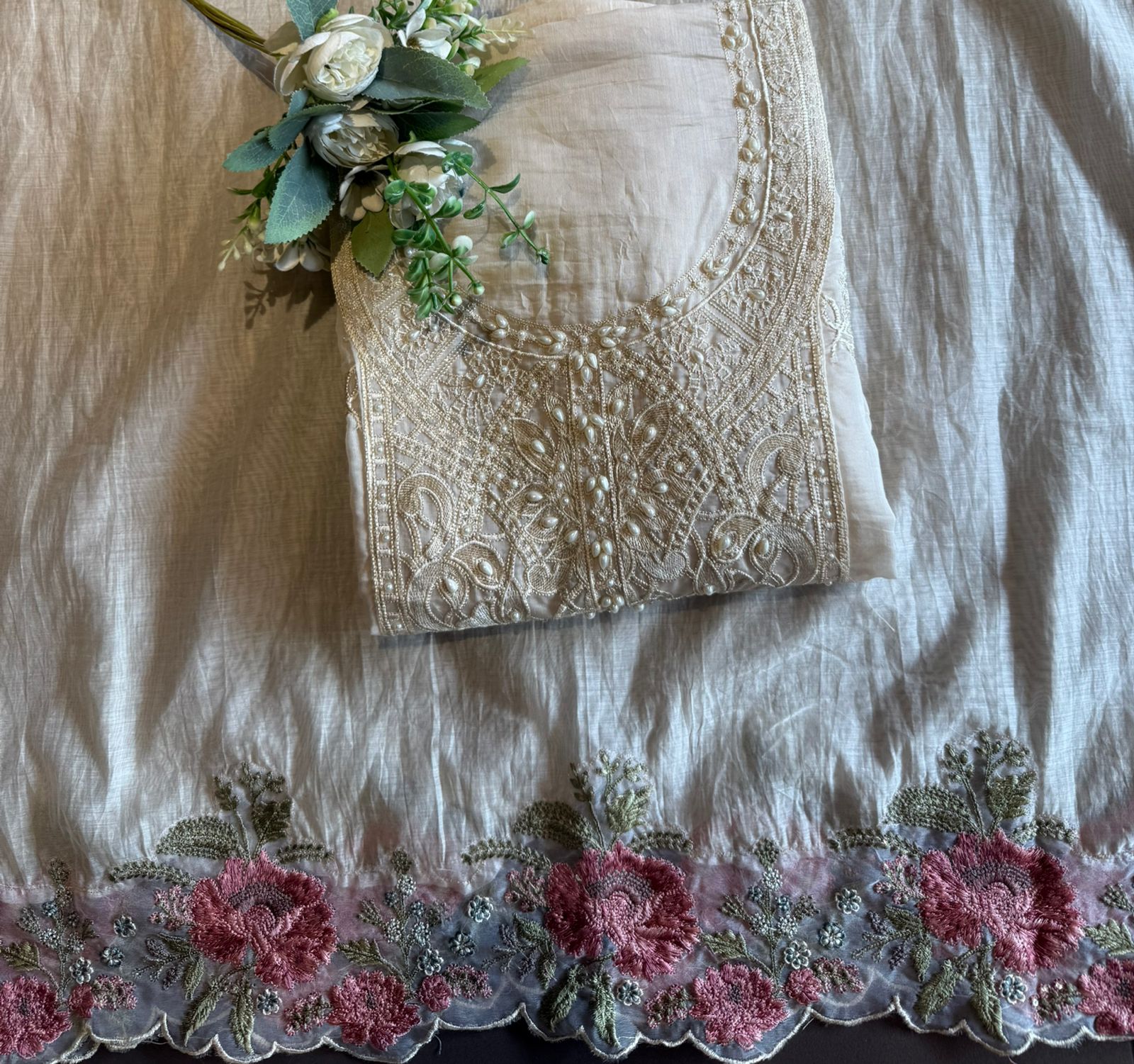 Mul Mul cotton  Unstitched shirt