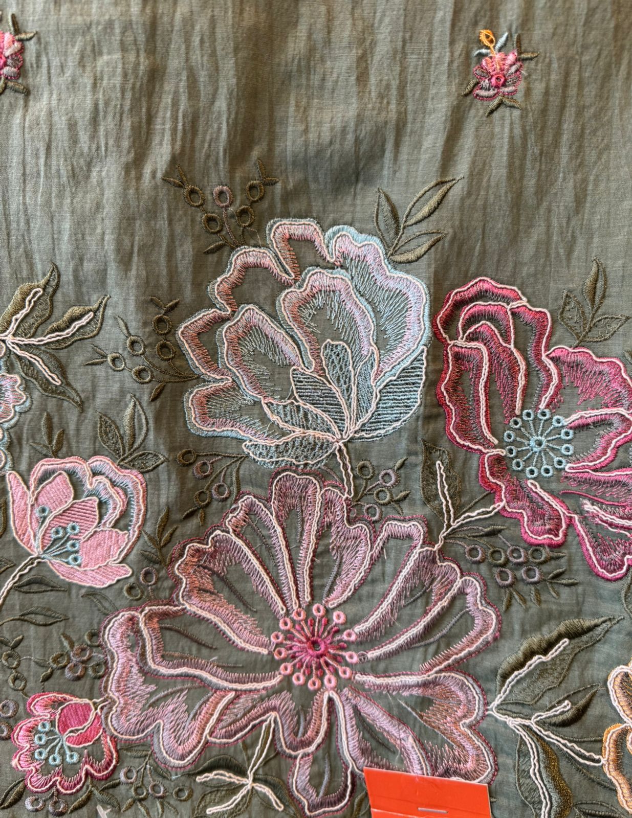 Mul cotton mix chanderi Unstitched suit