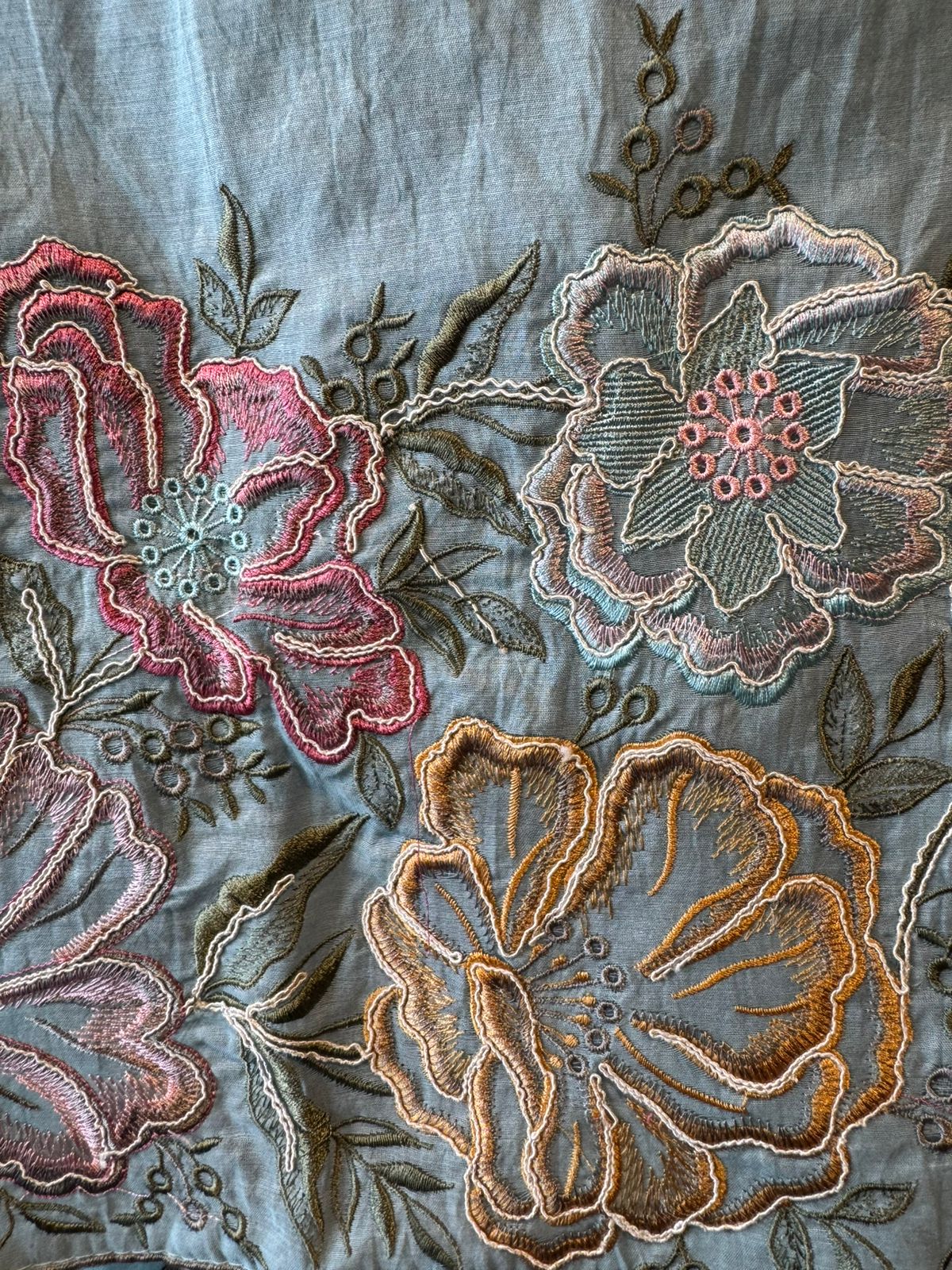 Mul cotton mix chanderi Unstitched suit