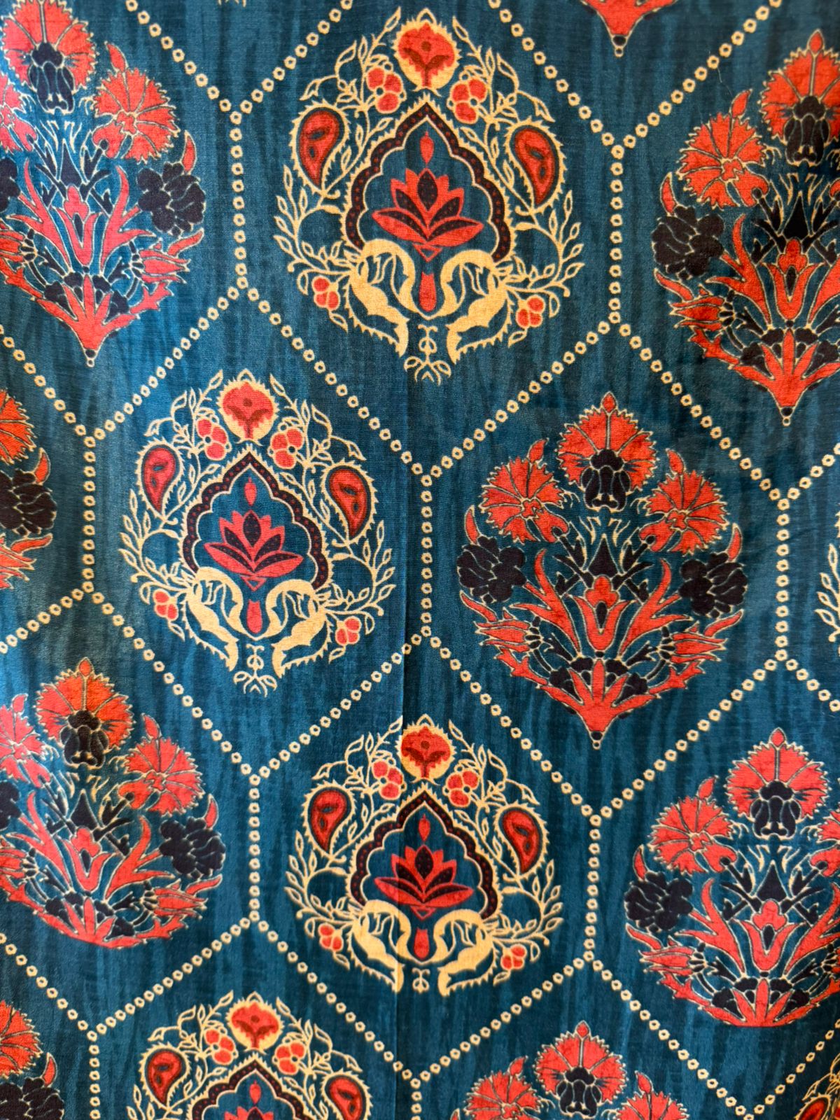 Stunning long ethnic dress ajrakh printed