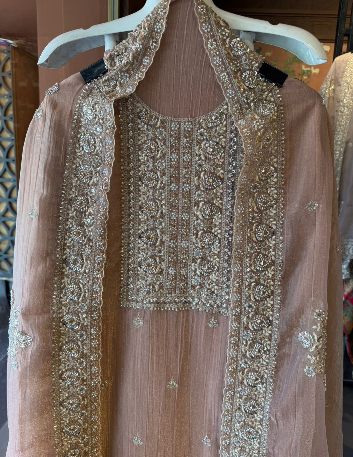 Crushed Tissue unstitched Suits