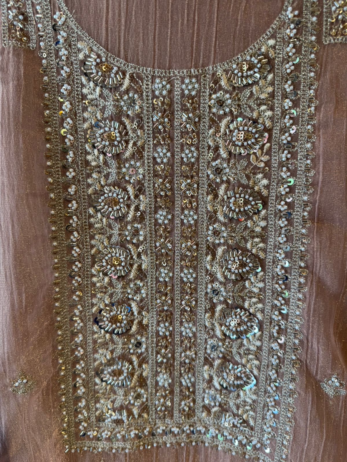 Crushed Tissue unstitched Suits
