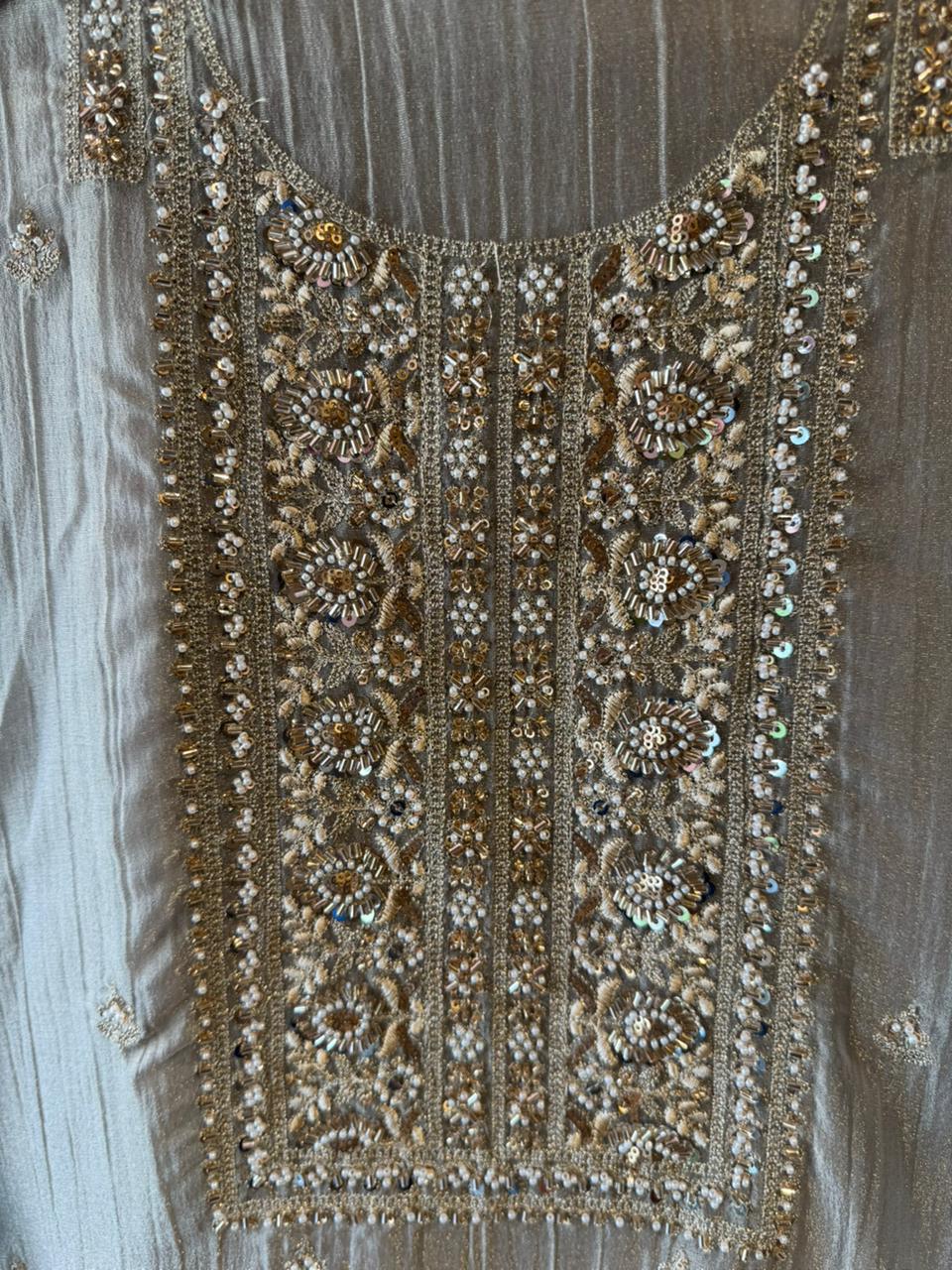 Crushed Tissue unstitched Suits
