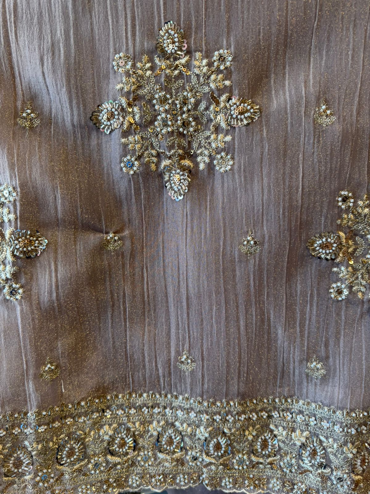 Crushed Tissue unstitched Suits