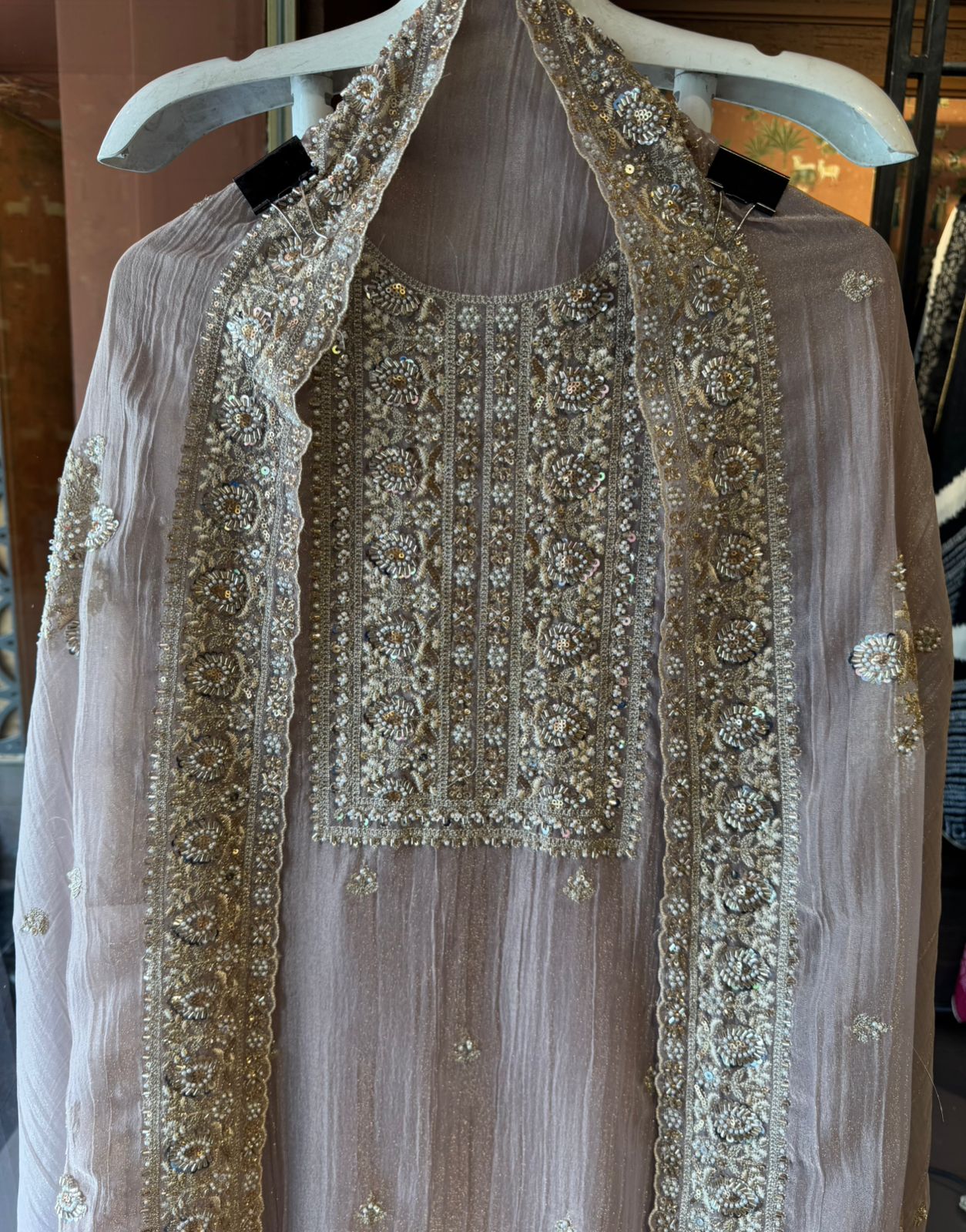 Crushed Tissue unstitched Suits