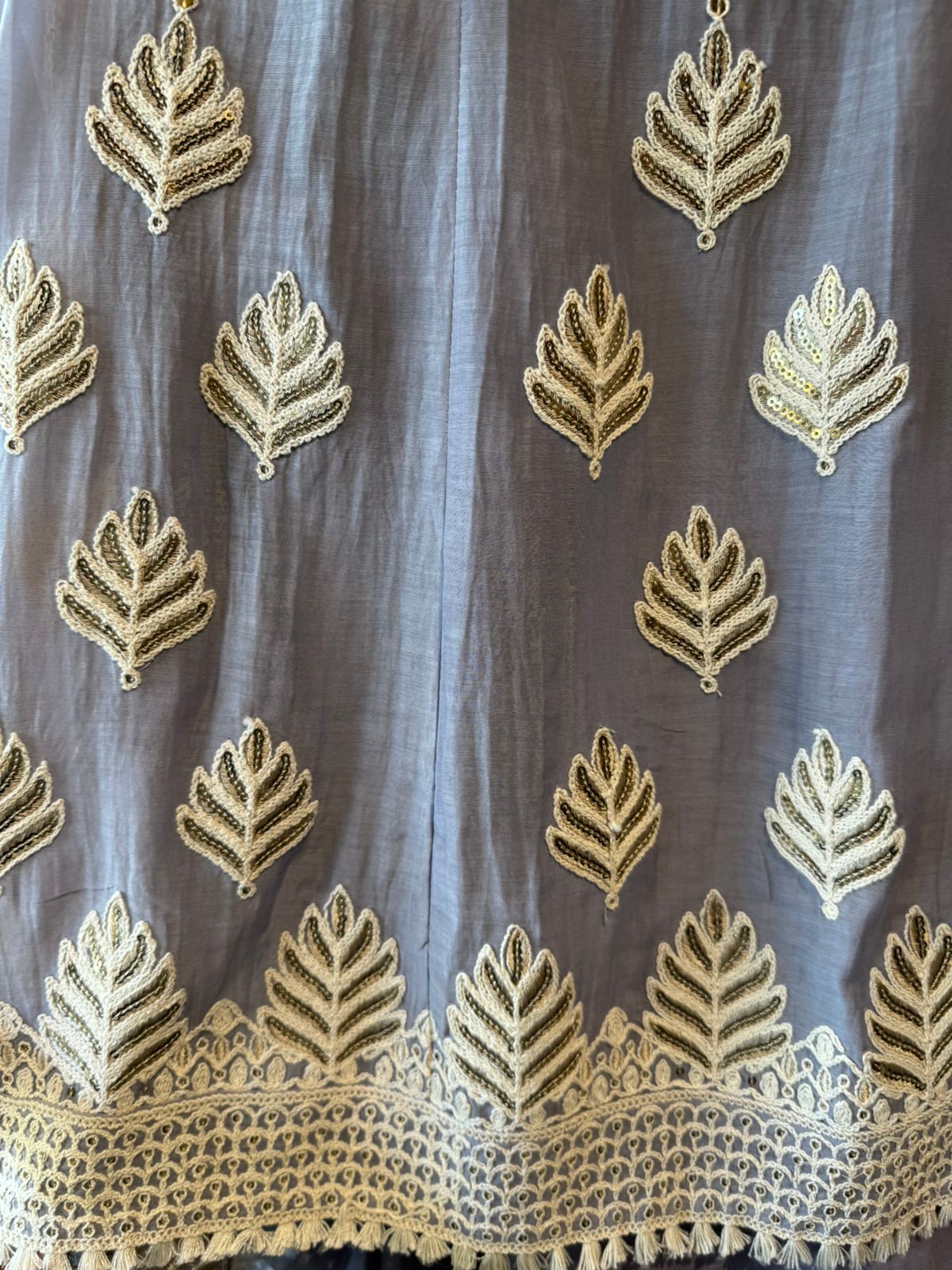 EMBROIDERED MUL COTTON ANARKALI