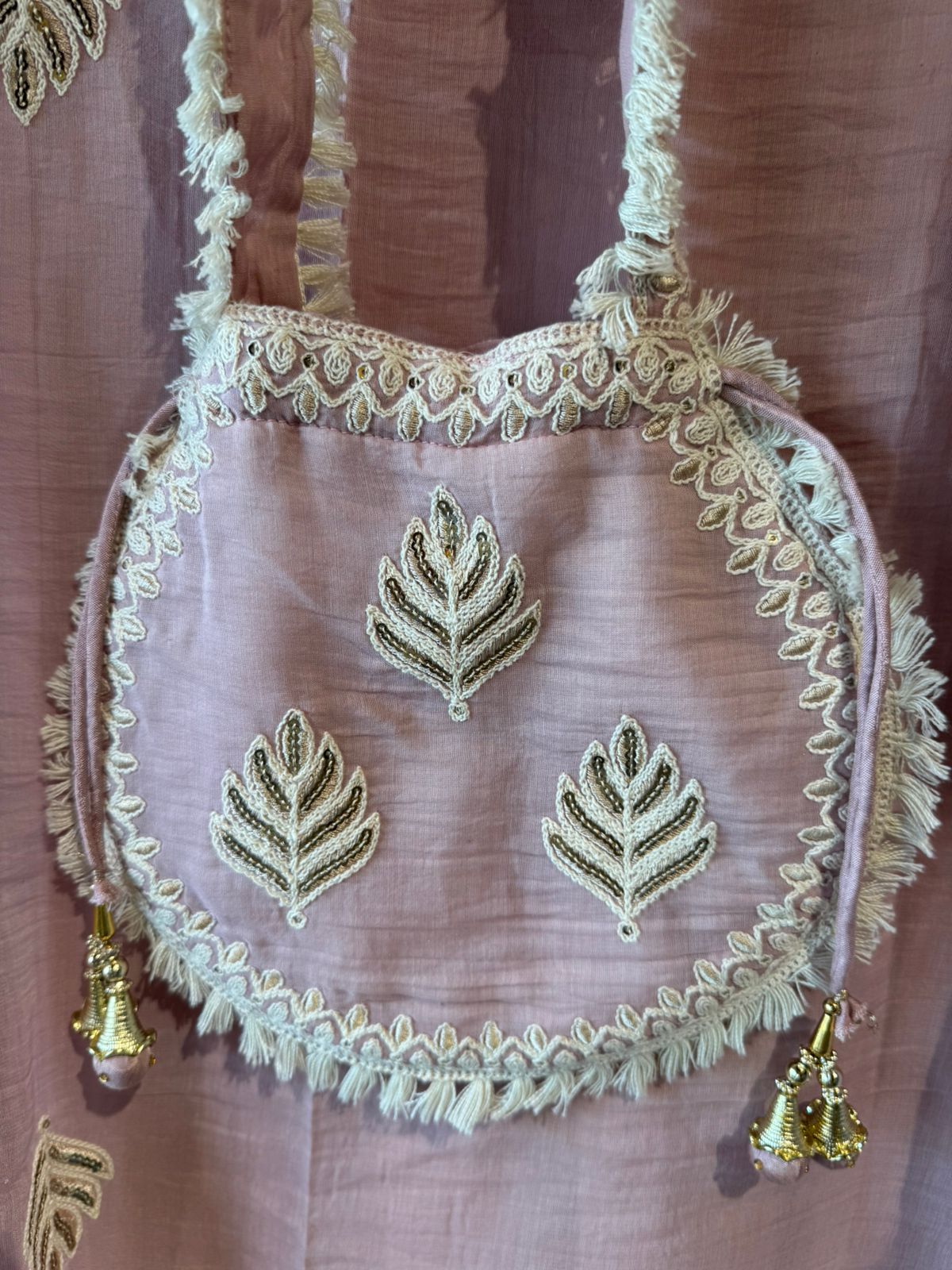 EMBROIDERED MUL COTTON ANARKALI