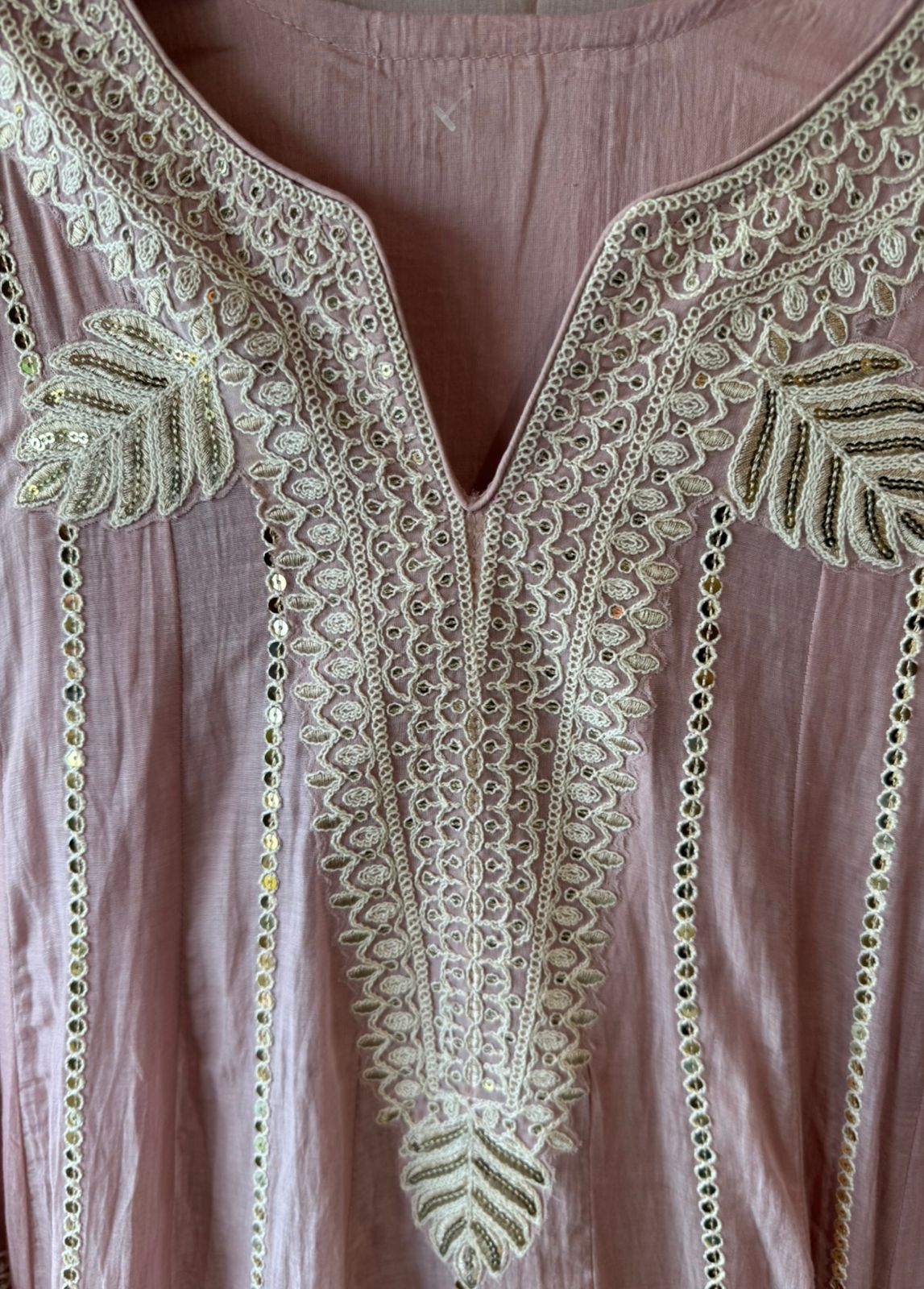 EMBROIDERED MUL COTTON ANARKALI