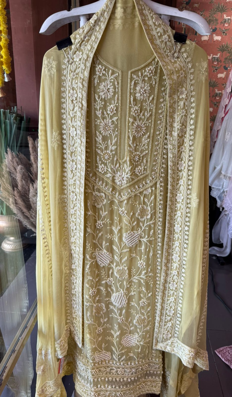 Chikankari Embroidered Unstitched suit set