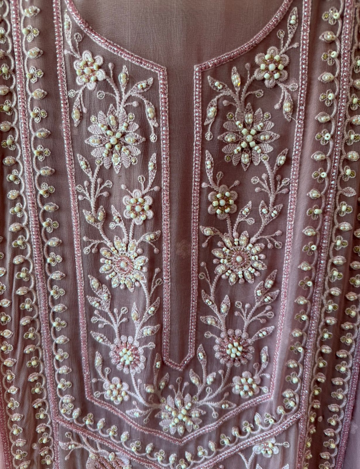 Chikankari Embroidered Unstitched suit set