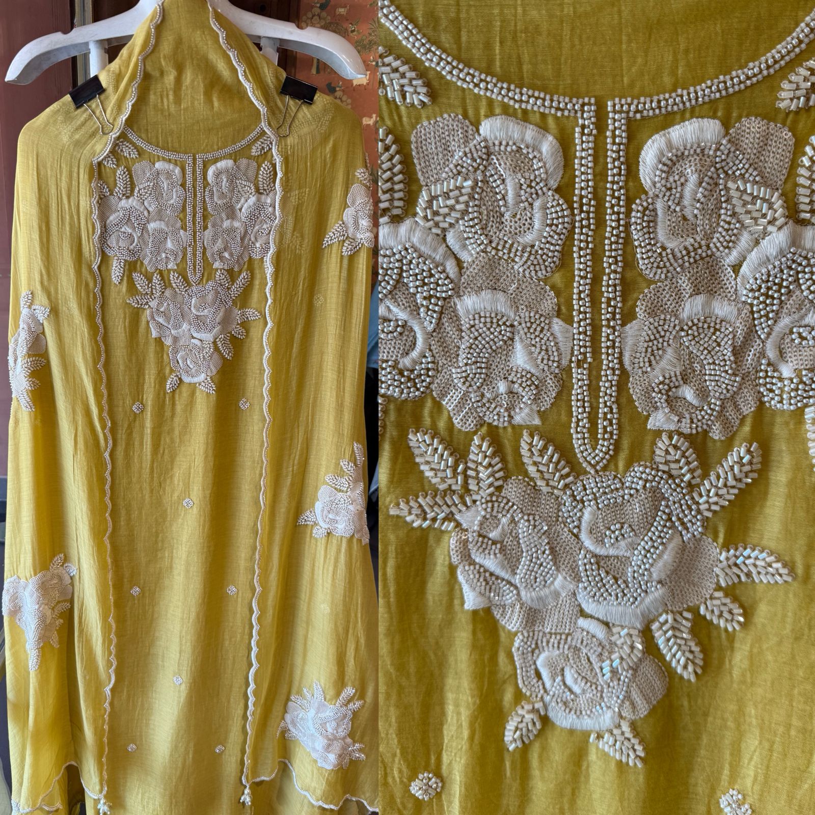 Pure soft Mul cotton chanderi unstitched suit