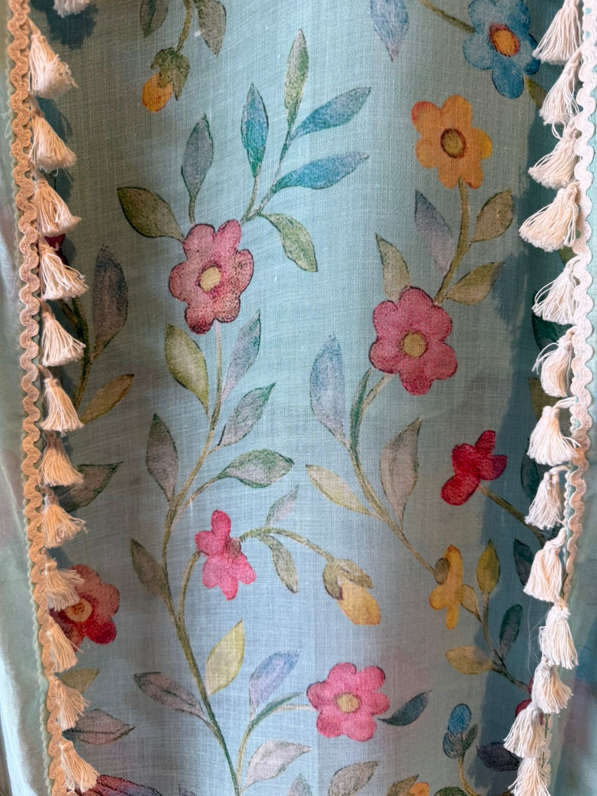 Soft pastel floral prints unstitched suit