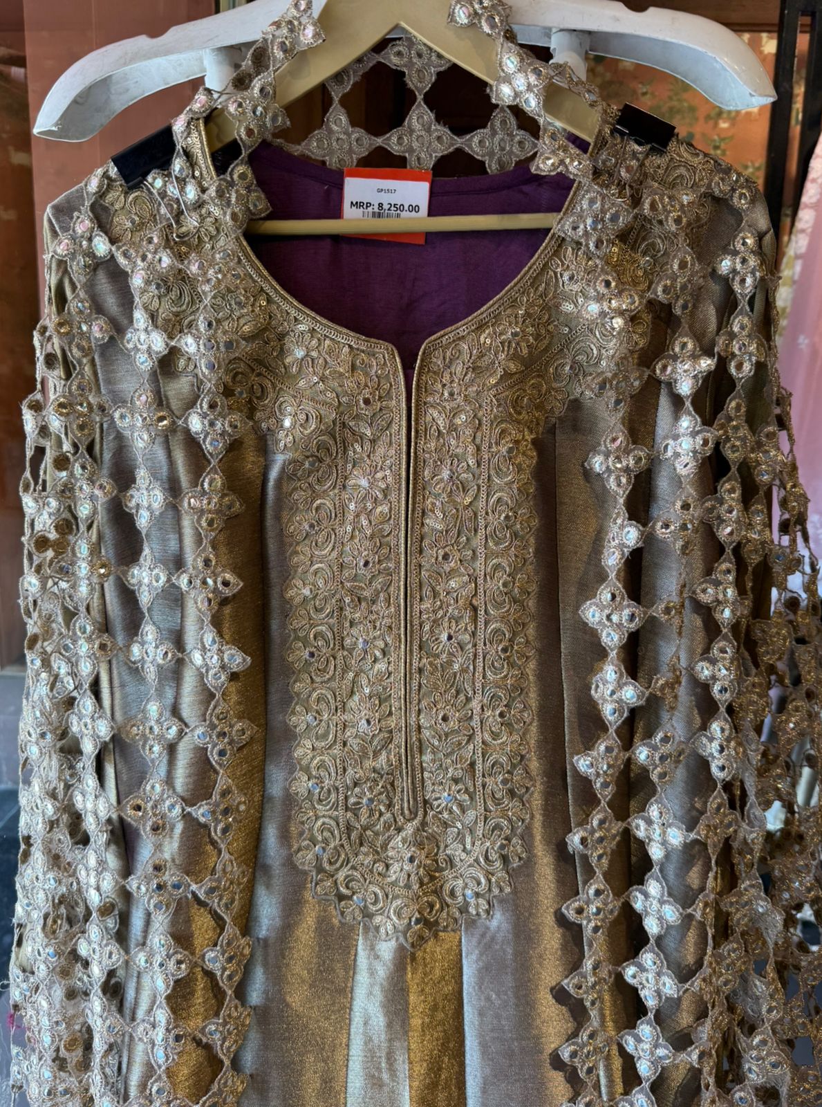 Antique Festive Anarkali Suit