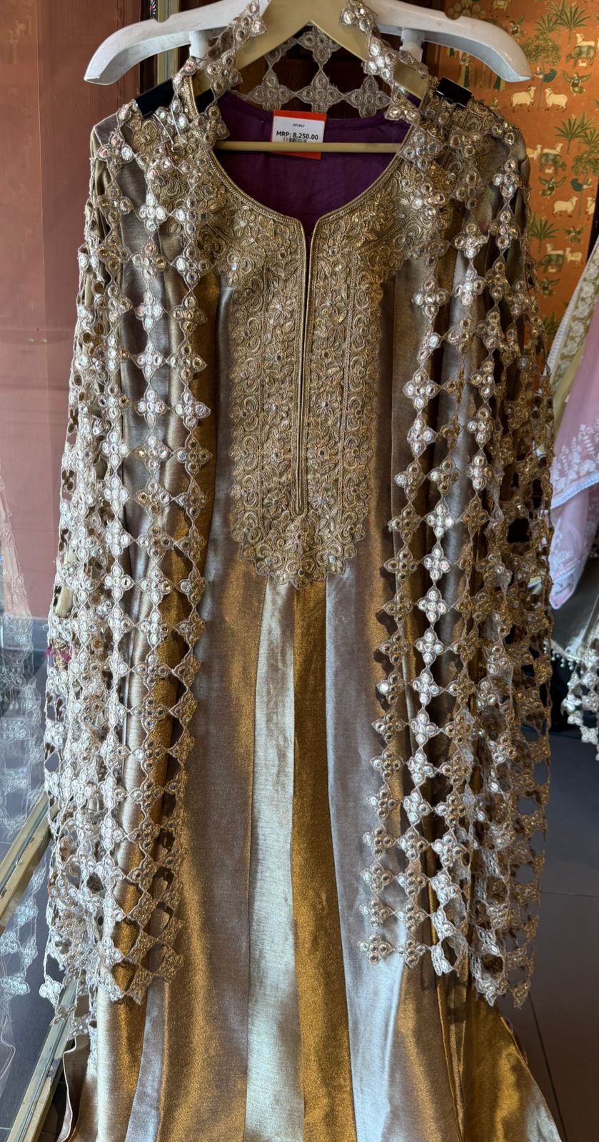 Antique Festive Anarkali Suit