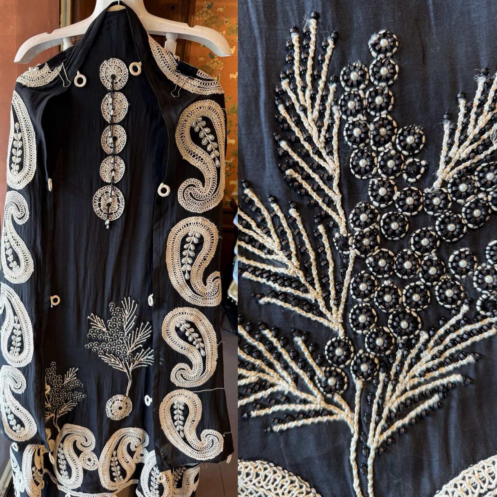 Hand-Dori Embroidered Unstitched Suit set